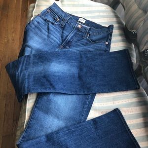 Preowned, JCREW Reimagined Curvy Demi Boot Jeans